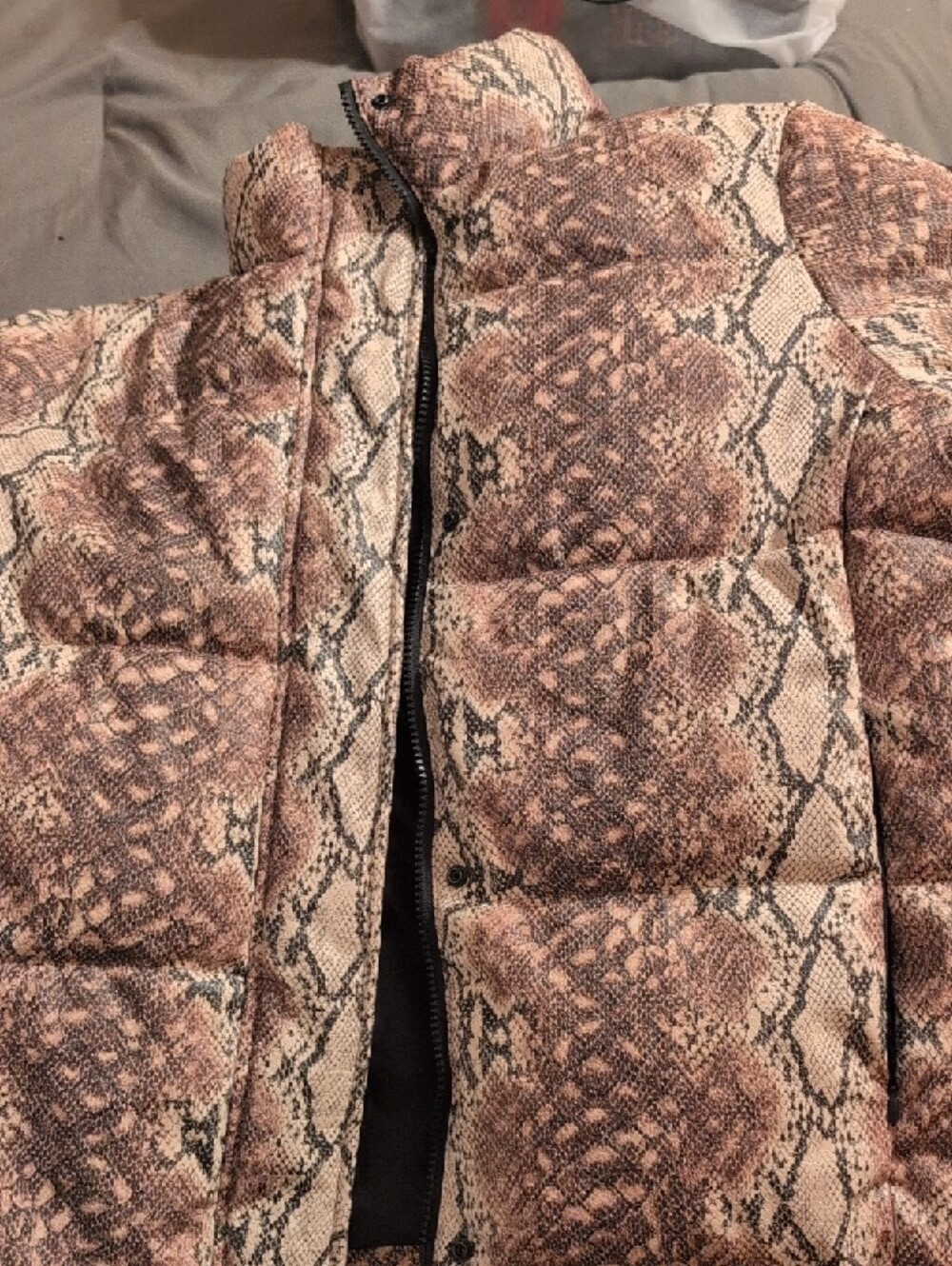 Marc New York Performance Snake Print Jacket - Blush Brown - Picture 2 of 2